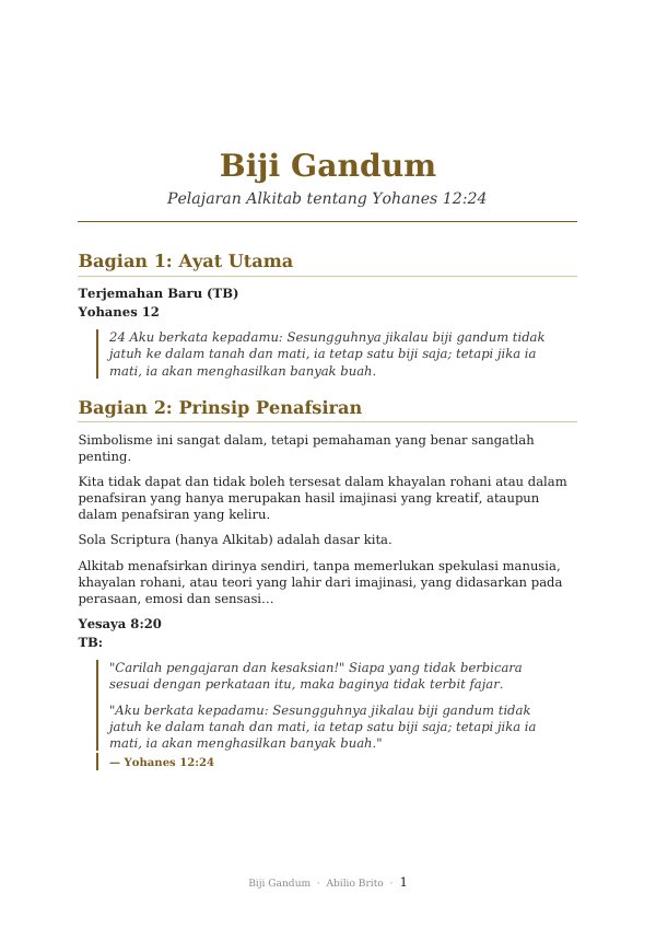 Biji Gandum