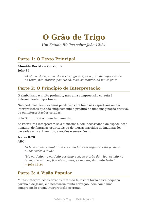 O Grão de Trigo